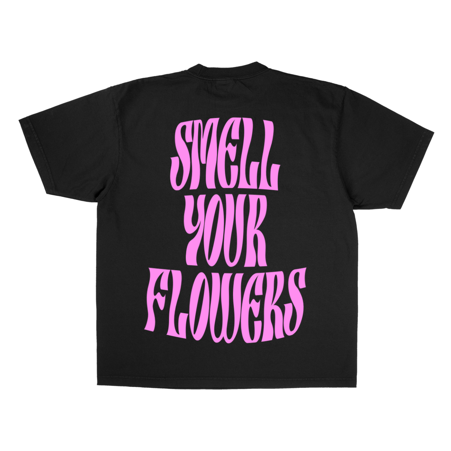 SMELL YOUR FLOWERS T-SHIRT(BLACK)