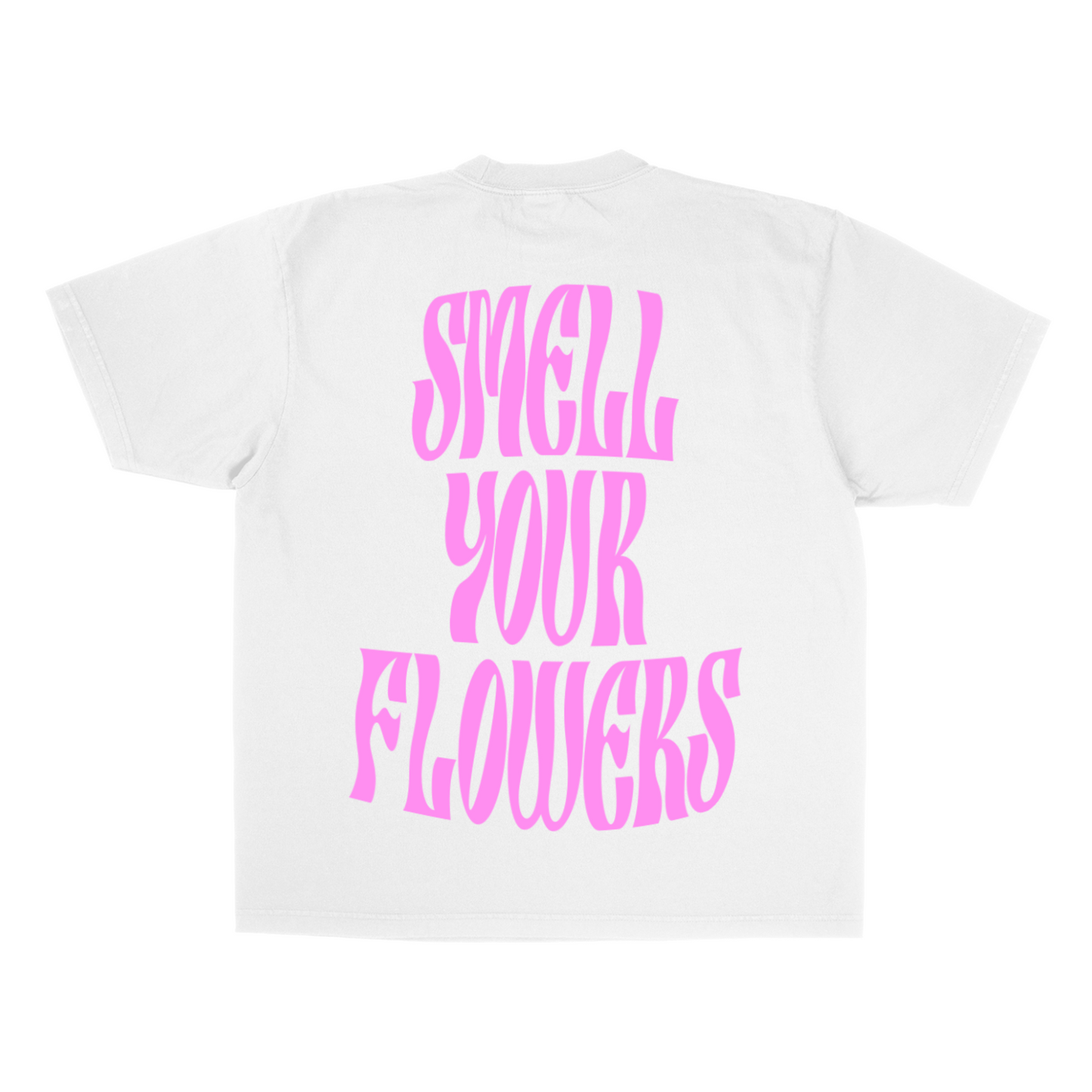 SMELL YOUR FLOWERS T-SHIRT(WHITE)